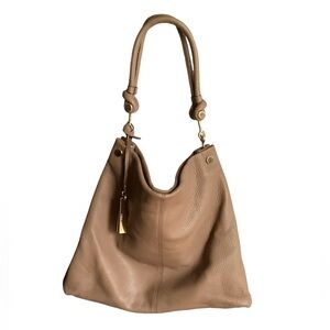 Vince Camuto tan leather hobo bag